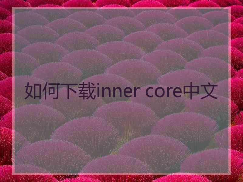 如何下载inner core中文