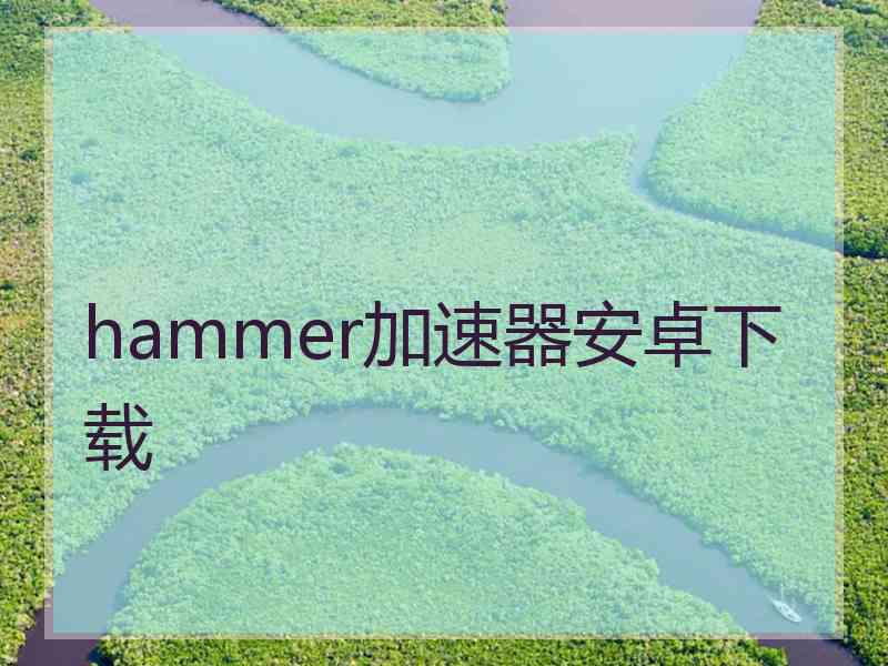 hammer加速器安卓下载