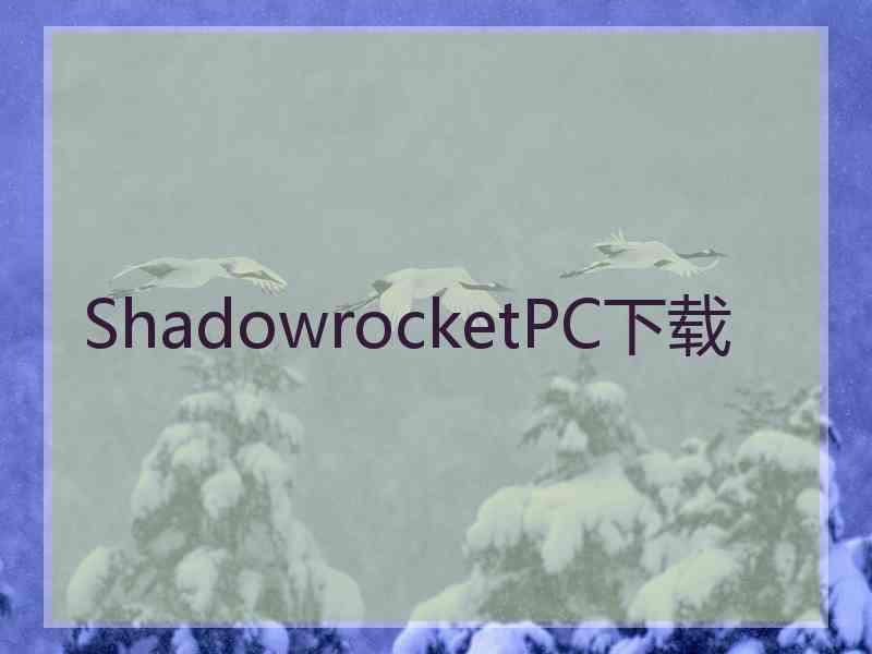 ShadowrocketPC下载