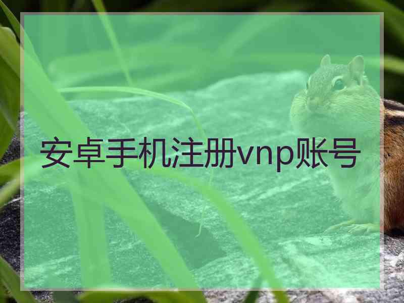 安卓手机注册vnp账号