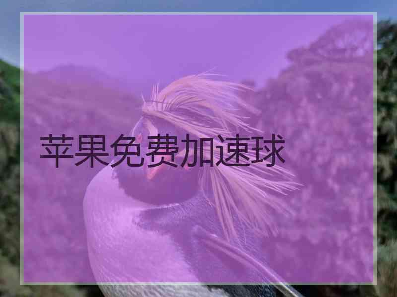 苹果免费加速球