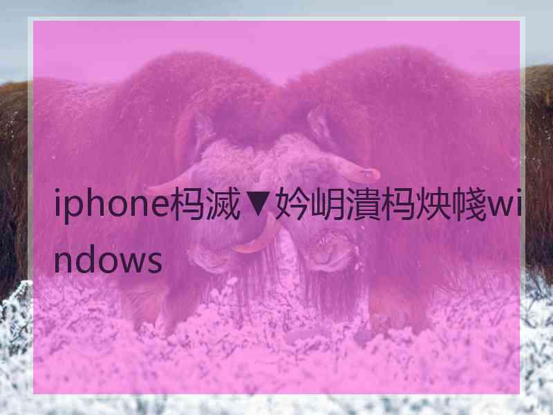 iphone杩滅▼妗岄潰杩炴帴windows