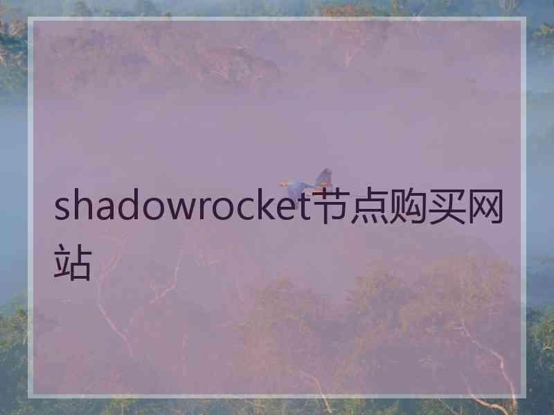 shadowrocket节点购买网站