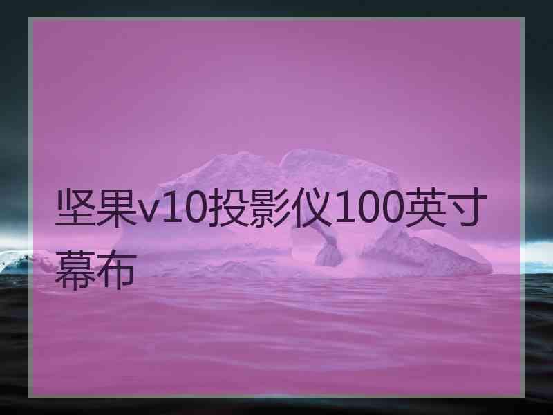 坚果v10投影仪100英寸幕布