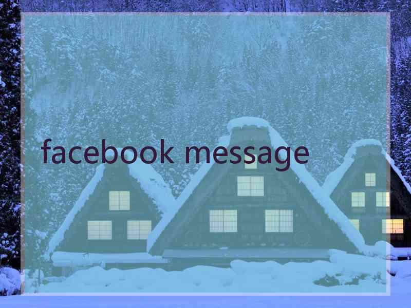 facebook message