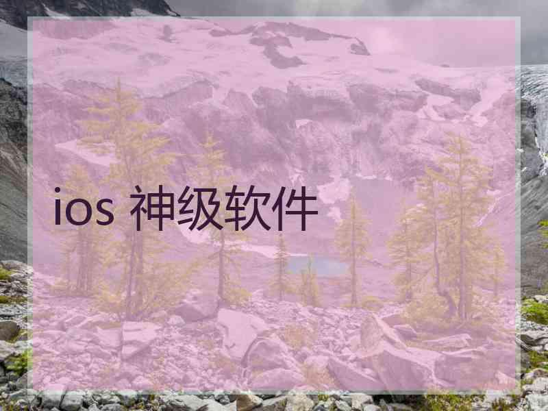 ios 神级软件