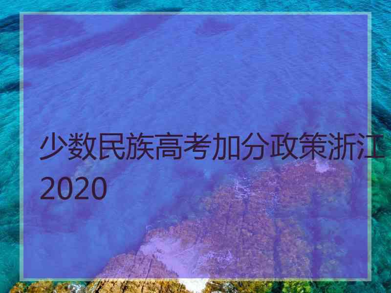 少数民族高考加分政策浙江2020