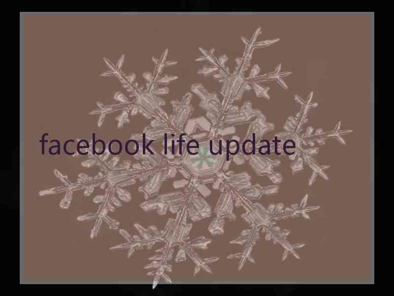 facebook life update