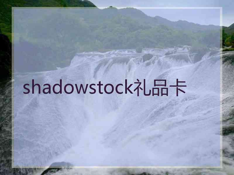 shadowstock礼品卡