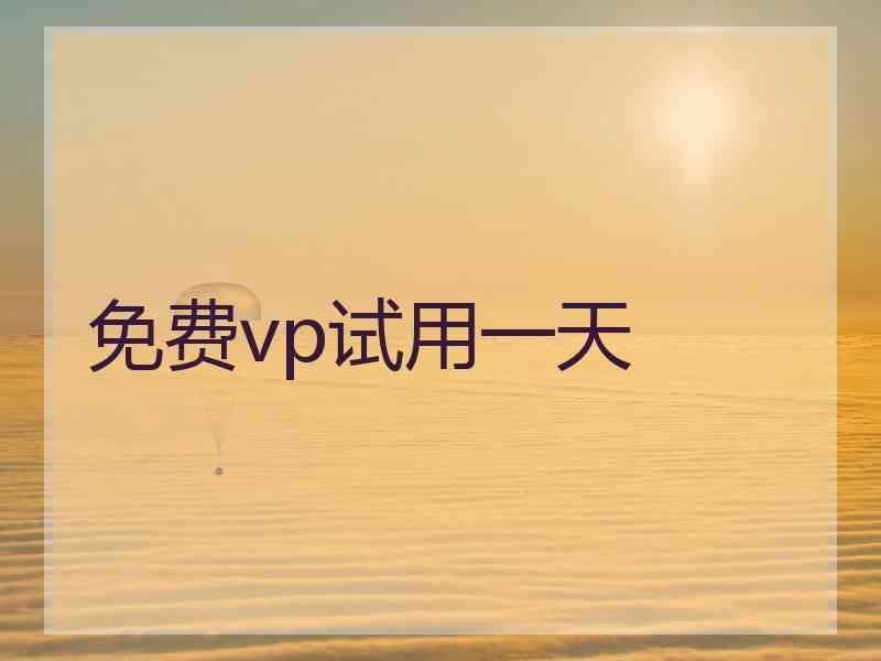 免费vp试用一天