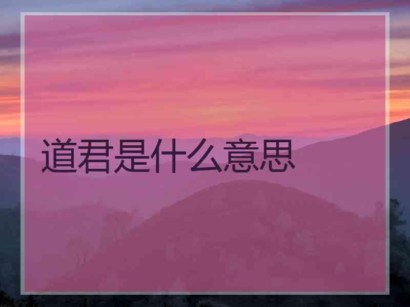 道君是什么意思