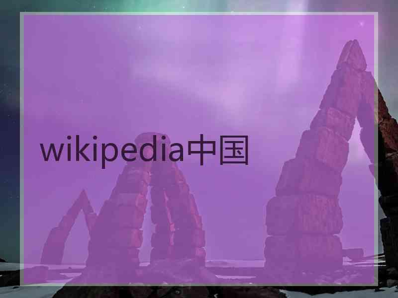 wikipedia中国