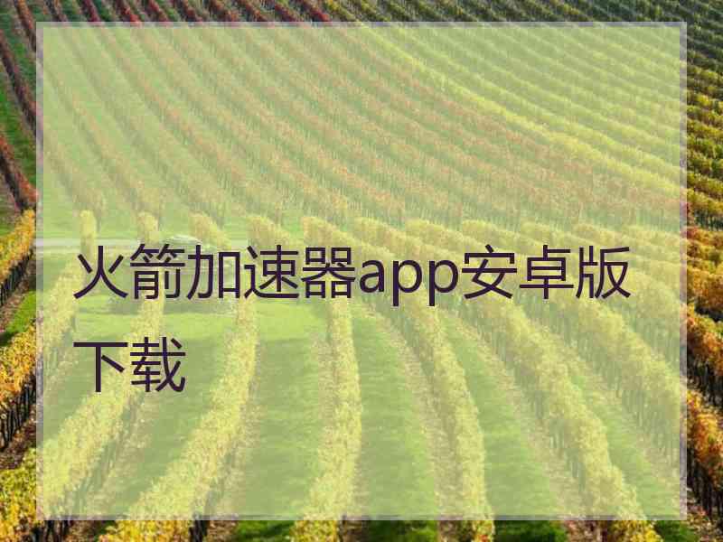 火箭加速器app安卓版下载