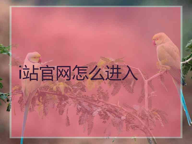 i站官网怎么进入