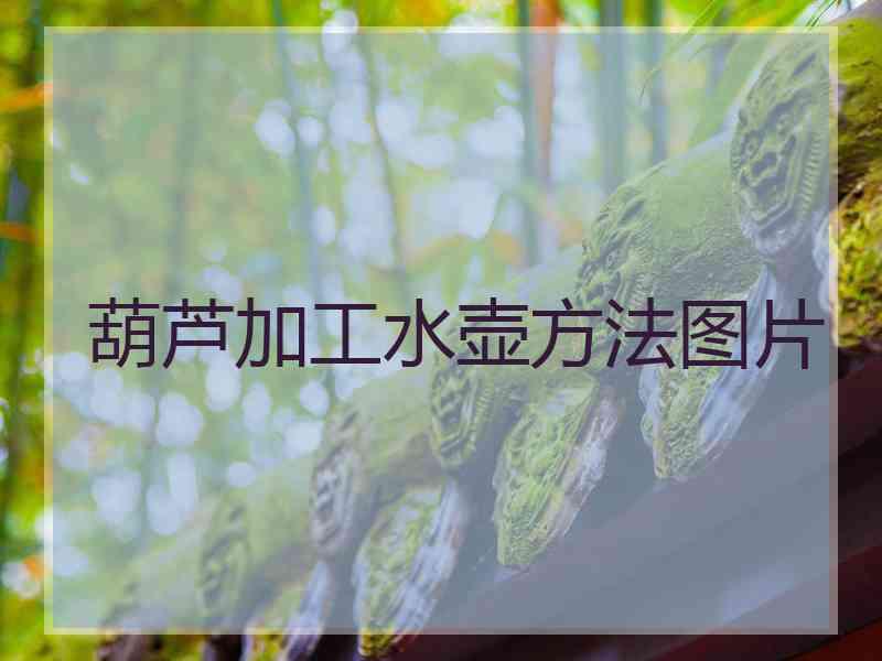 葫芦加工水壶方法图片