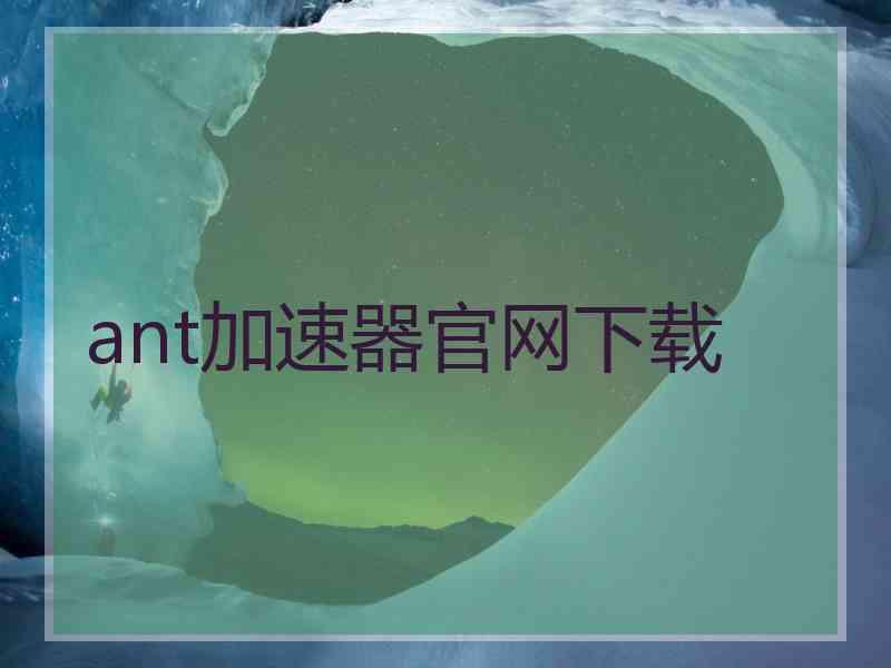 ant加速器官网下载