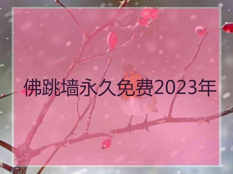 佛跳墙永久免费2023年