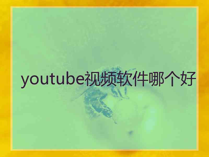 youtube视频软件哪个好