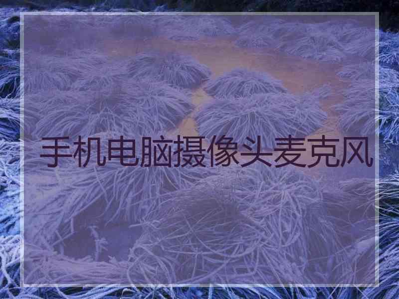 手机电脑摄像头麦克风