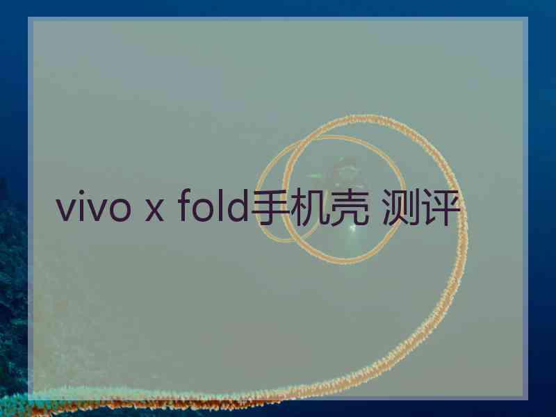 vivo x fold手机壳 测评