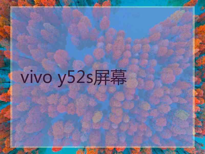 vivo y52s屏幕