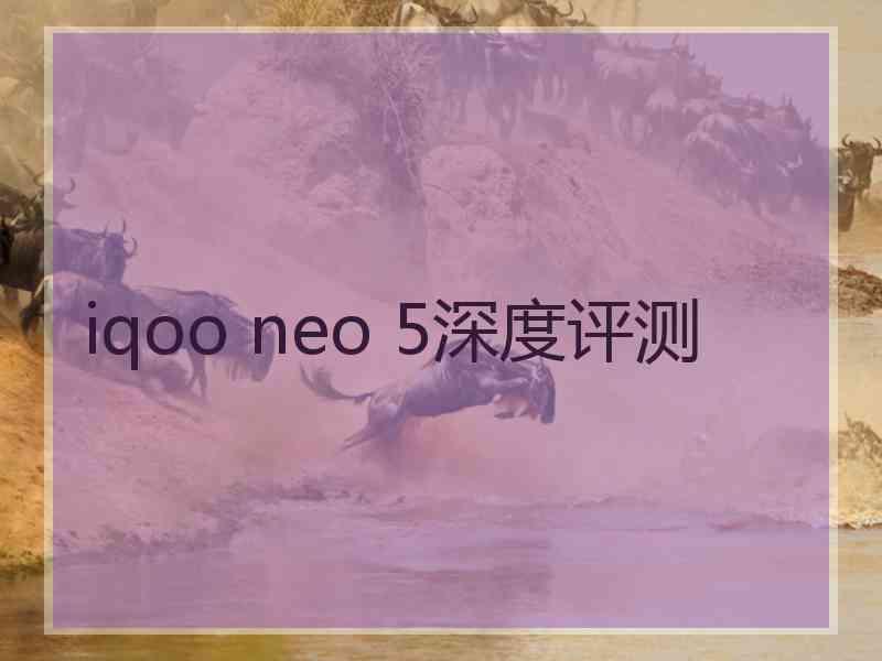 iqoo neo 5深度评测