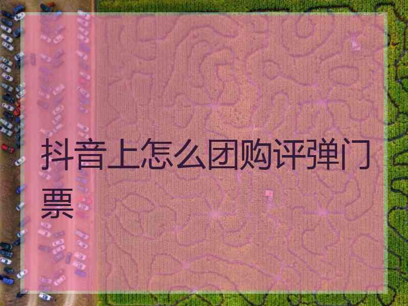 抖音上怎么团购评弹门票