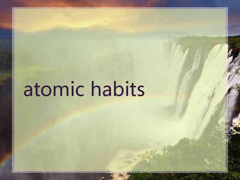 atomic habits