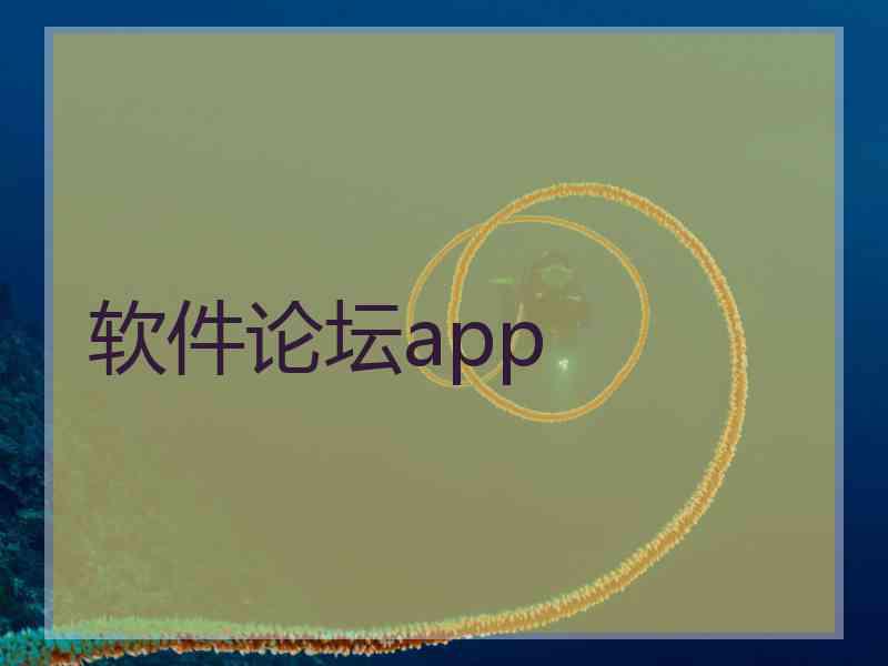 软件论坛app