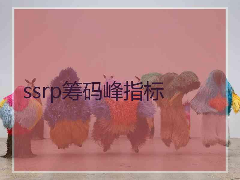 ssrp筹码峰指标