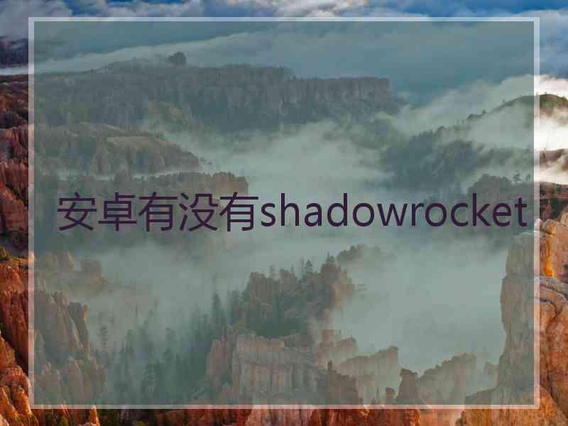 安卓有没有shadowrocket