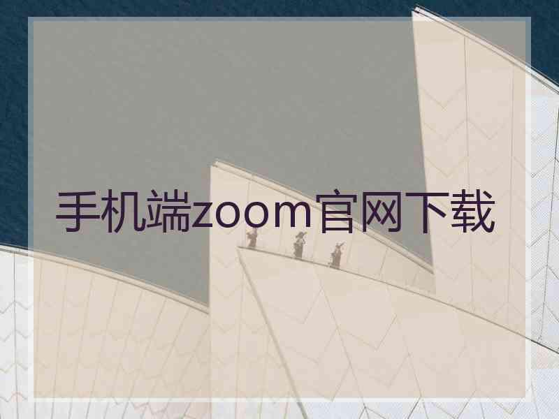 手机端zoom官网下载