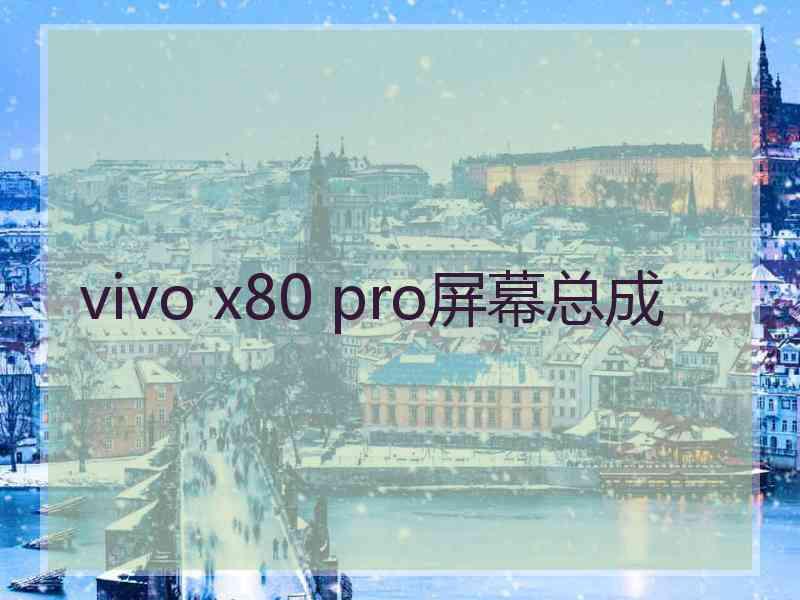 vivo x80 pro屏幕总成