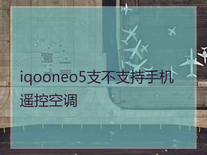 iqooneo5支不支持手机遥控空调