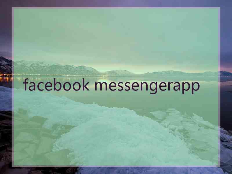 facebook messengerapp