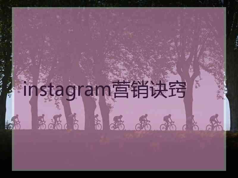 instagram营销诀窍