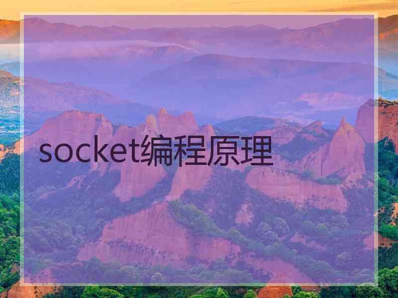 socket编程原理