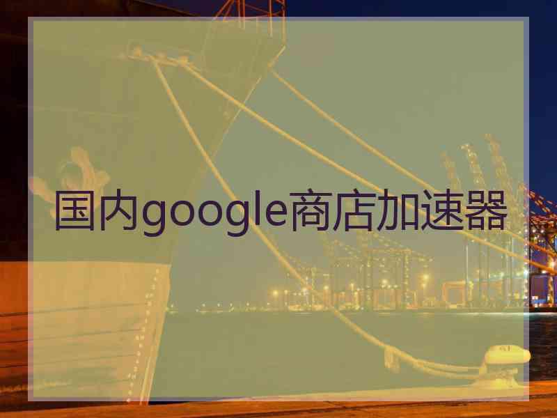 国内google商店加速器