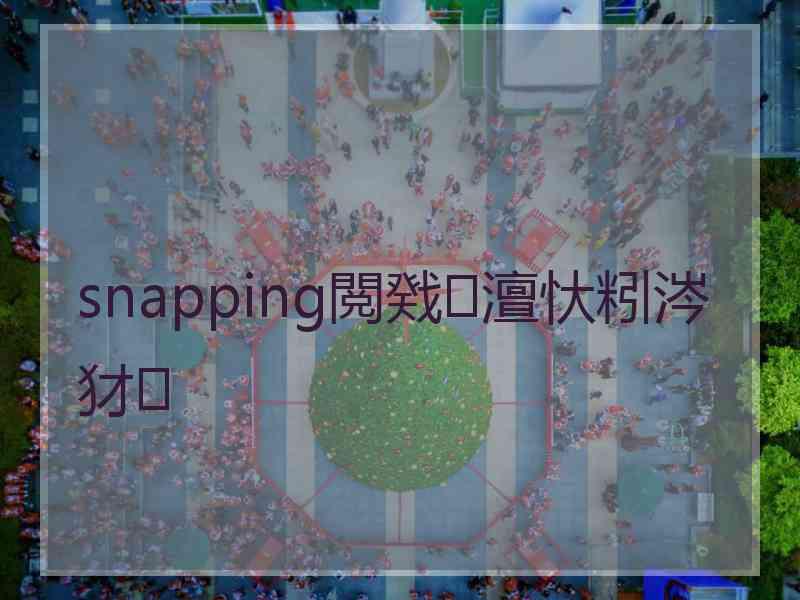 snapping閲戣澶忕粌涔犲