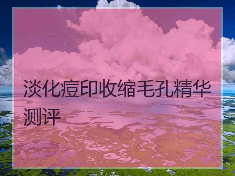 淡化痘印收缩毛孔精华测评