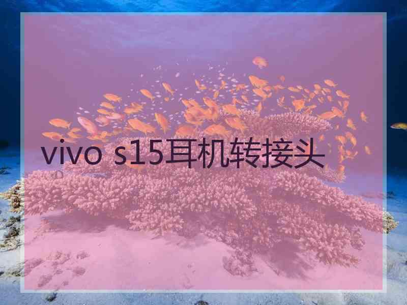 vivo s15耳机转接头