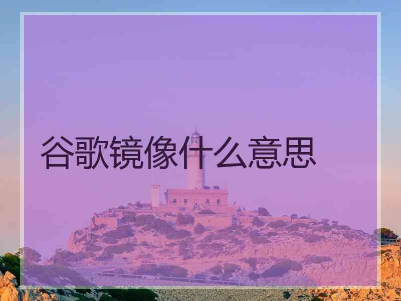 谷歌镜像什么意思