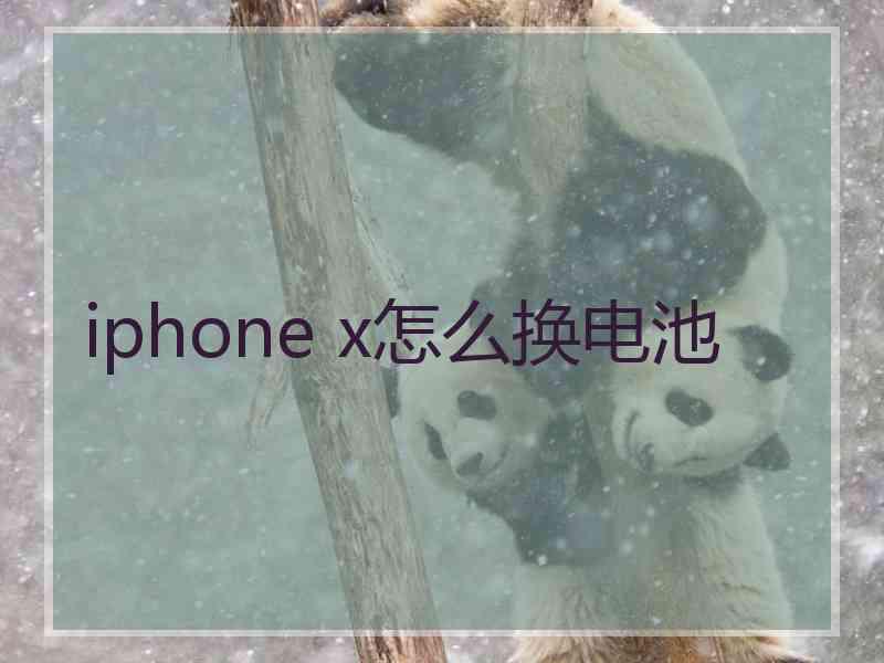 iphone x怎么换电池