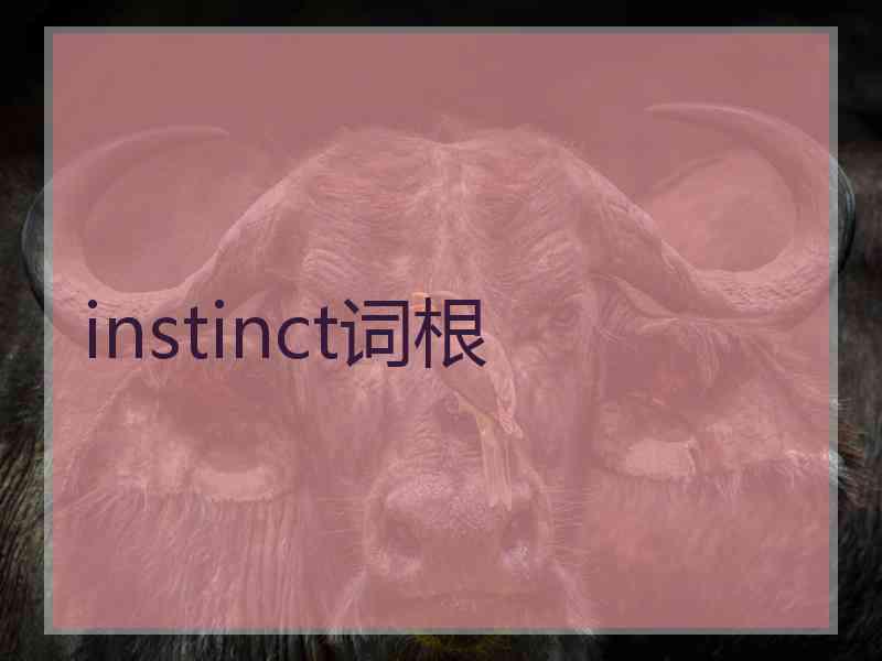 instinct词根