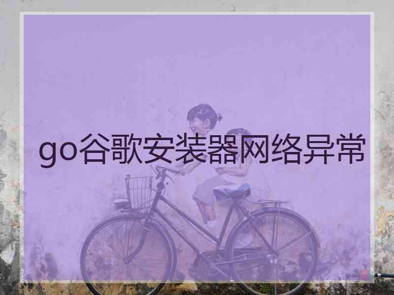 go谷歌安装器网络异常