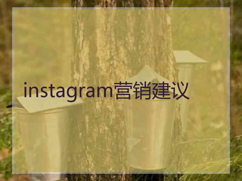 instagram营销建议