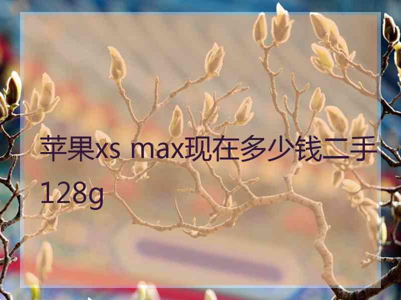 苹果xs max现在多少钱二手128g