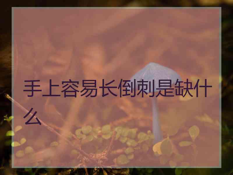 手上容易长倒刺是缺什么