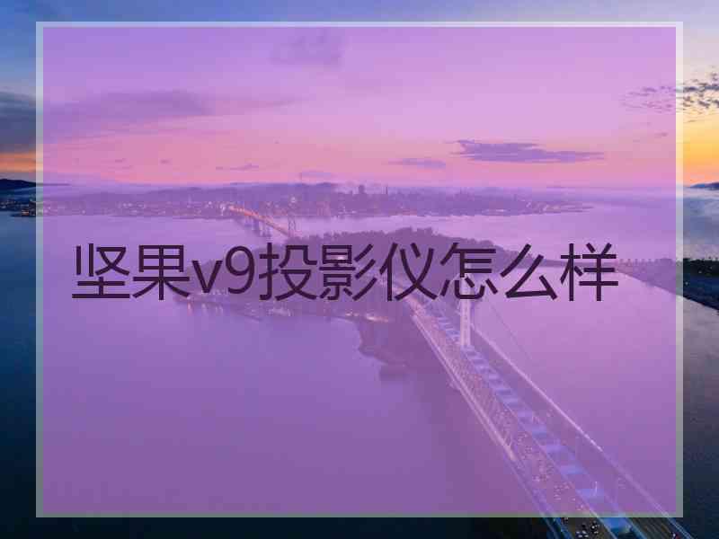 坚果v9投影仪怎么样