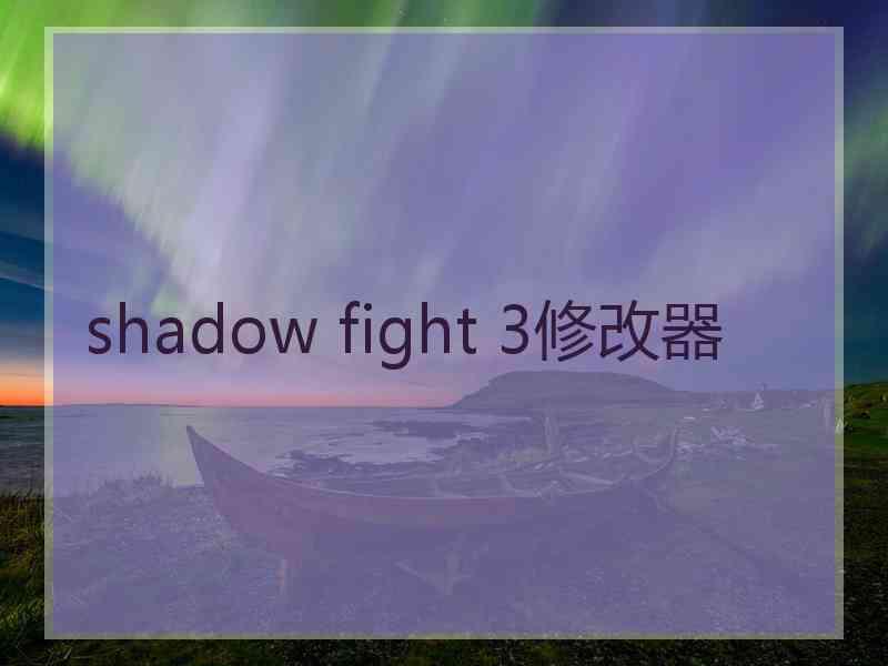 shadow fight 3修改器